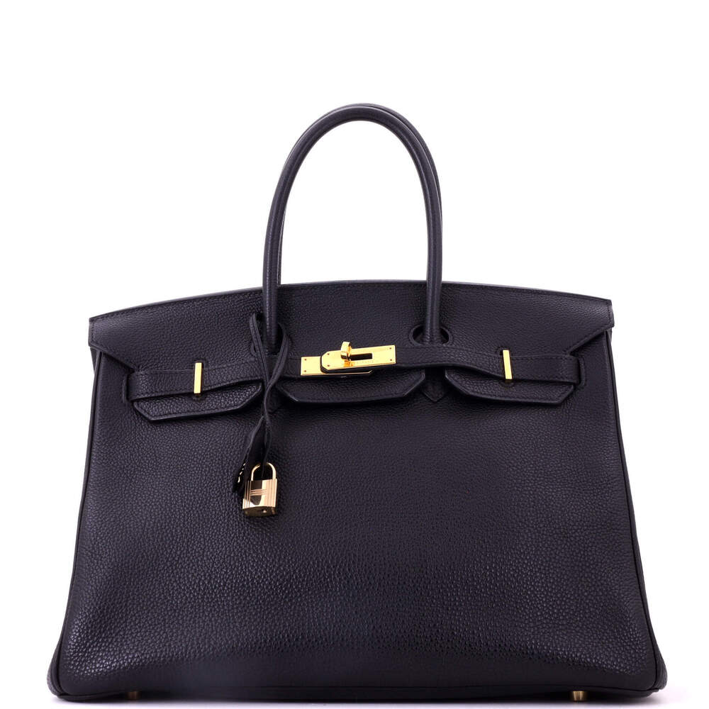 Hermes Birkin 35 Black Togo with Gold Hardware